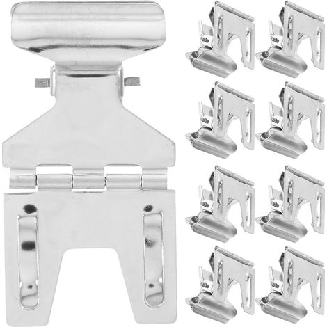 Lot de 10 pinces métalliques en acier inoxydable pour étiquettes (1/5)