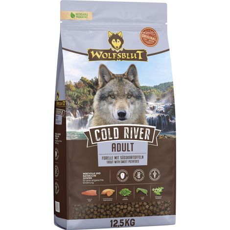 Wolfsblut Cold River Adult Trockenfutter - Forelle mit Süßkartoffel 12,5 kg Trockenfutter (1/2)