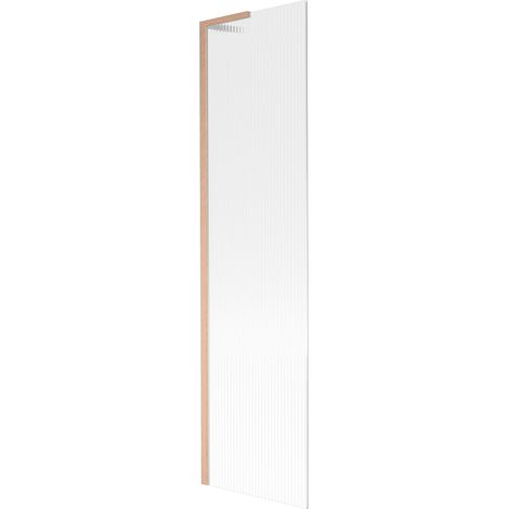 Paroi de baignoire Mexen Next L 1 volet 50 x 150 cm, rayures, cuivre brossé - 895-050-000-03-09-65 (1/5)
