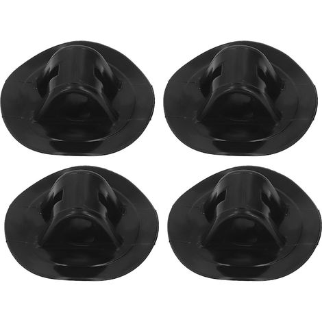 Jeu de 4 supports de fixation pour moteur de barre, noir, 76x76x22mm (1/5)