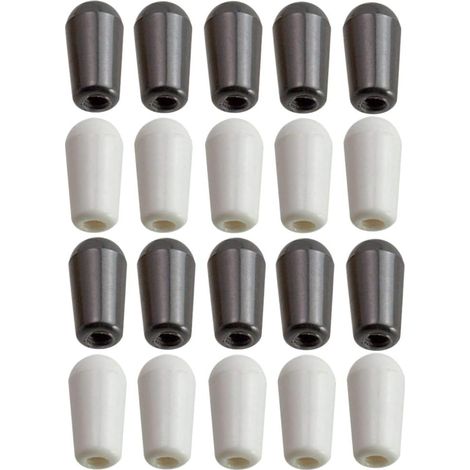Pack of 20 3-way toggle switch knobs for guitar, 4 mm (1/5)