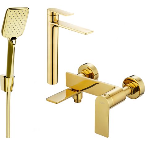 Mexen Zero R62 set vasca da bagno, oro - 71113R62-50 (1/4)