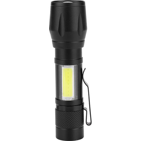 Tragbare, leichte, USB-aufladbare LED-Taschenlampe mit COB-Lampe (1/5)