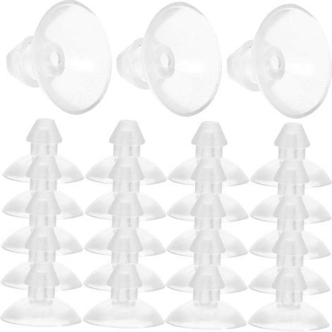 Toyvian Lot de 100 ventouses transparentes réutilisables en PVC (1/5)