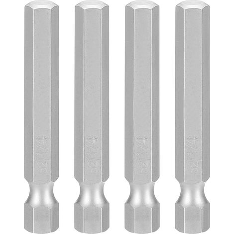4pcs Clé À Tête Hexagonale Mèche De Perçage Acier S2 Gris (1/5)