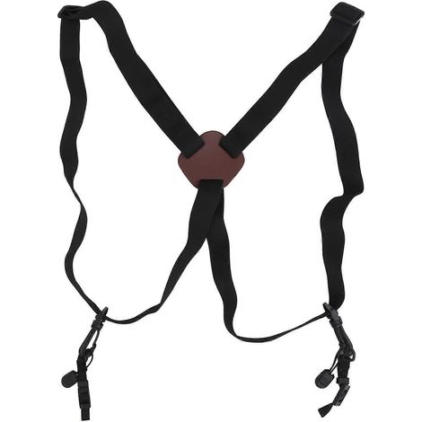 Harnais de randonnée pour homme, sangle pour télescope, harnais pour jumelles, sangle de décompression, sangles pour jumelles d'observation des oiseaux, harnais de chasse-250x2.5cm-Black