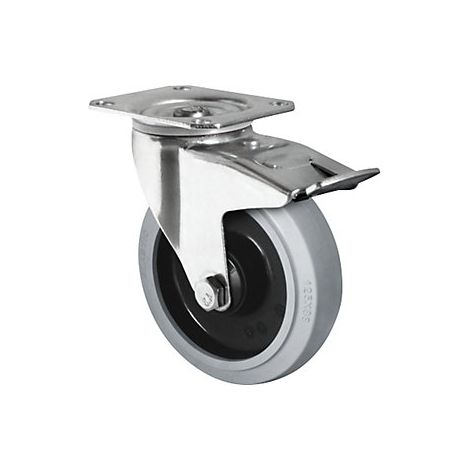 CASCOO Lenkrolle mit Totalfeststeller ø 200 mm Serie R4E2 Doppelkugellager