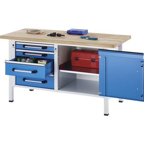 eurokraft pro, Établi sur piétement, largeur 1500 mm, 4 (1/3)