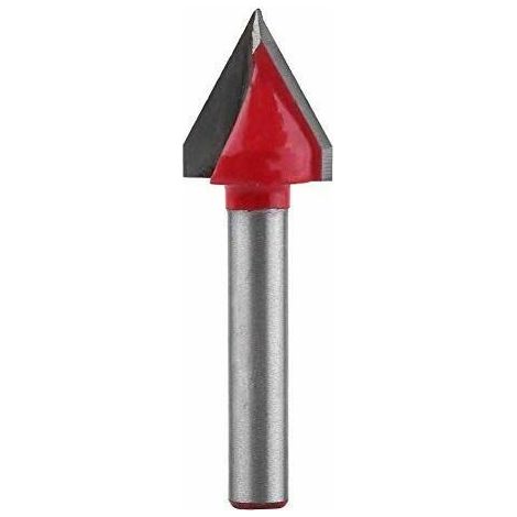 Fraise pour défonceuse, affleureuse et toupie　1 Pc 3D En Acier Au Tungstène À Bois CNC Routeur Peu Sharp V-Groove Outil De Coupe Fraise En Fin 60/90/120/150 Degré 6mm Arbre(6 x 16mmx60°)