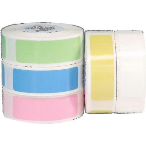Ruban adhésif pour étiqueteuse D11, 5 rouleaux de 12 x 40 mm, autocollants thermiques colorés (1/4)