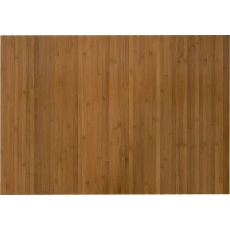 Tapis rectangulaire marron 70x100 cm bambou (1/5)