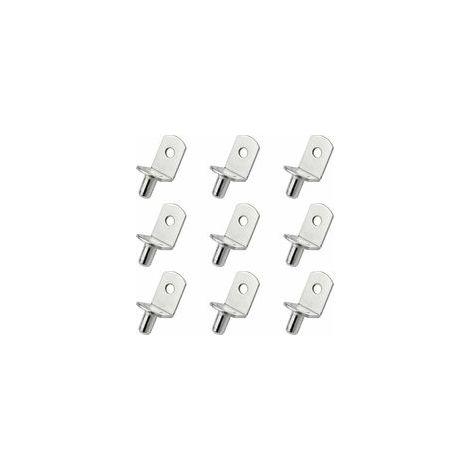 25 Pièces Chevilles de Support d'Étagère Goupille de Support d'Etagère en Métal Taquets pour Etagères L Forme Support Équerre Pour bois ou Verre Armoire Placard Bibliothèque,Superma (1/5)