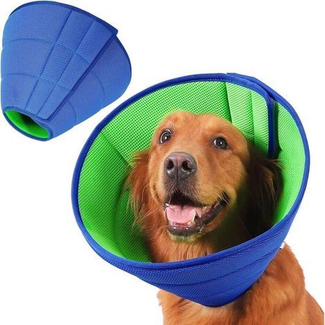 KLVGTIFS PU - Weicher Hundekragen, verstellbarer Genesungskragen für Haustiere, Heilungskragen für Hundeverletzungen, (S) (1/5)