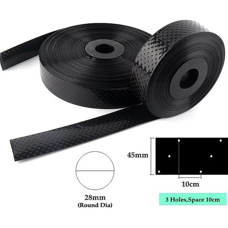 (Espacement de 3 trous : 10 cm - 1 pouce - 200 m) 200 m/rouleau de ruban d'irrigation goutte à goutte à micro-aspersion de 28 mm (1 pouce) de diamètre, sous membrane, pour arrosage de serres, avec 2/3 (1/5)