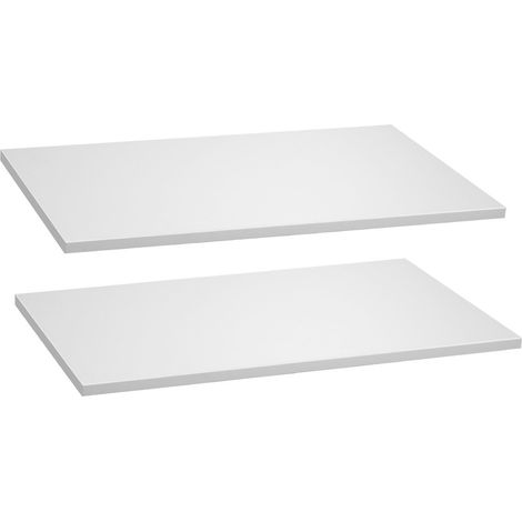 Étagères en mélamine, lot de 2, tablettes sur mesure pour armoire et placard, planche de remplacement pour dressing, usage polyvalent pour rangement, cuisine ou étagère personnalisée (1/5)