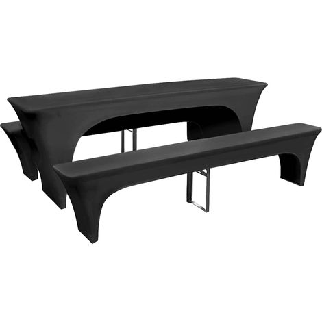 Housse pour table de pique-nique/bancs 3 pièces Anthracite