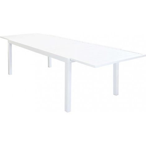 Tavolo Formentera 200/300x100x74 h cm in Alluminio Bianco (1/5)
