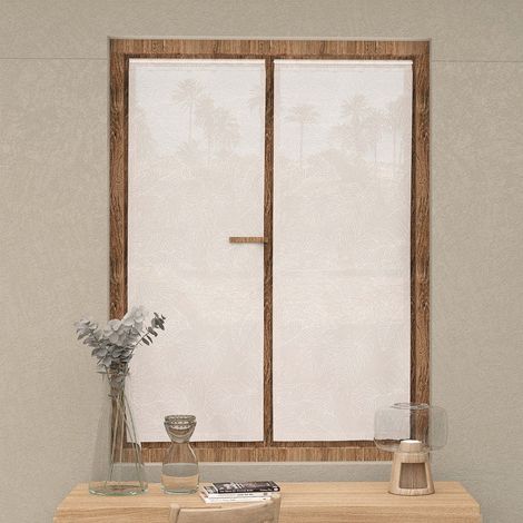 Paire de brise bise 60x160 cm CELIA blanc, par Soleil d'Ocre