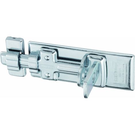 Verrou coulissant 300/120 - Protection contre la corrosion - Pour portails de jardin ou portes d'abri de jardin - Niveau de sécurité 6 - Argent (1/2)