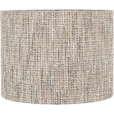 abat jour cylindrique tissé tendance couleur naturelle - beige naturel tissé clair (1/3)