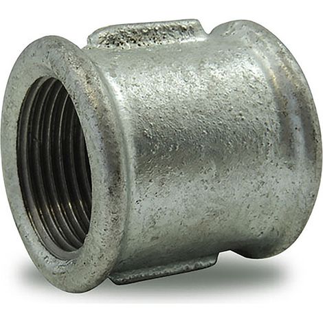 Mamelon femelle/femelle en fonte malléable galvanisé 3/4'' (1/2)