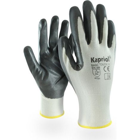 Kapriol Guanti da Lavoro Basic Touch Taglia 11 Nitrile Poliestere (1/3)
