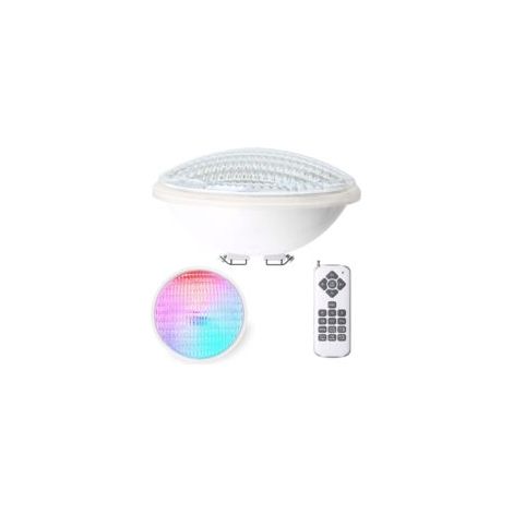 40W Lampe Piscine LED PAR56 étanche IP68 Lampe de Piscine RGB Submersible Lumière 12V DC/AC spot led couleur avec Télécommande 7 couleurs réglables 12 modes d'éclairage [Classe énergétique E]