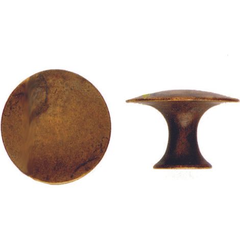 Pomoli per mobili mod.24459 in ottone anticato - ø mm.30