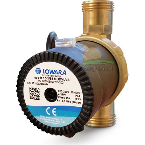 Circolatore Lowara ecocirc PRO per ricircolo acqua calda sanitaria 15-3/65