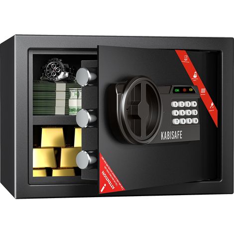 Coffre-fort 21L, Coffre-fort, Acier, Serrure Code (1/5)