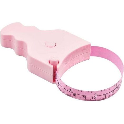 Körpermaßband – 150 cm (60 Zoll), Einhandbedienung, kompaktes und ergonomisches Design – Hilft beim Abnehmen und