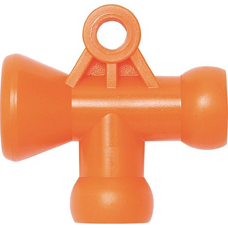 Raccordo a T 1/4 sacchetto con 2 Loc-Line