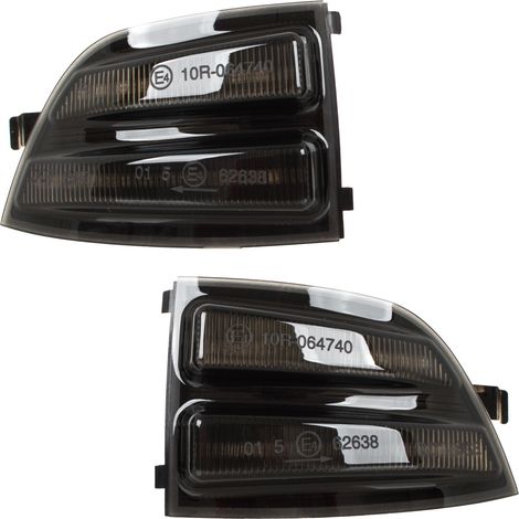 Espejo retrovisor izquierdo y derecho Ford Focus II 04-08 LED DIN脕MICO AHUMADO 2 uds. JUEGO (1/5)