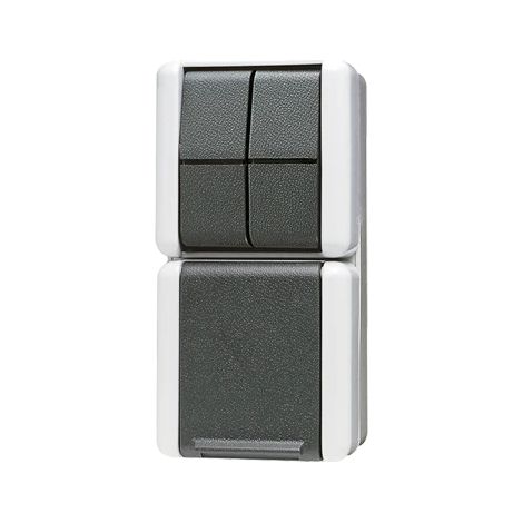 JUNG 875W Interruptor con llave negro elegante