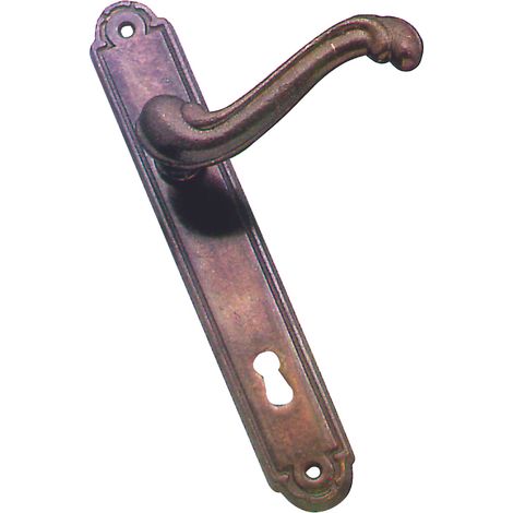 Maniglia Barocco con Placca Foro Patent Dist. 90 4 Pezzi