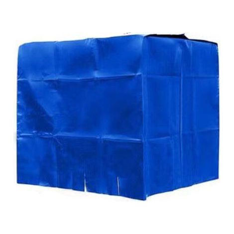 Housse pour réservoir d'eau, housse pour réservoir IBC de 1000 L, étanche à la poussière, résistante aux UV et à la pluie, 120 x 100 x 116 cm (bleu) (1/4)