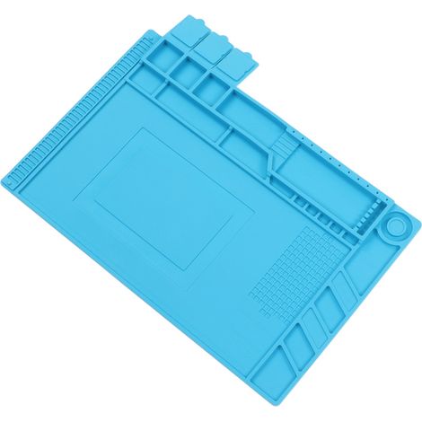 Tapis de soudure en silicone isolant thermique, matelas de protection multifonction résistant à la chaleur pour réparation électronique PCB (1/5)