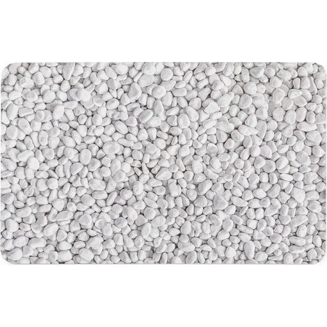 Tapis de Bain Imprimé "Leandra" 50x80cm Gris (1/5)