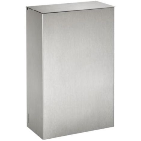 Poubelle murale Axos avec étrier - 10l - inox brossé (1/2)
