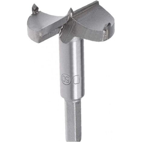 Foret Bits 50mm Tungstène Carbure Bois Hole Saw Worker Ouvre-tarière Travail du Bois Track Track Forage Boring Bit Cutter Gris avec Bits Bits, 1PCS (1/5)