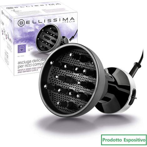Imetec Bellissima Diffusore Aria Calda Diffon DF1 1000 Capelli Ricci 2 Vel 700W