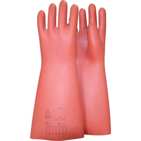 Gant de protection pour électricien, taille 12, classe 0, rouge KS Tools (1/4)