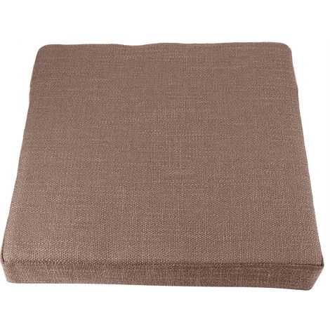Cuscino quadrato per seduta da pavimento, sedia da salotto da pavimento, tatami o tavolino da caffè, cuscino rialzato (dimensioni extra large) — confezionato singolarmente in un sacchetto — lino, colo