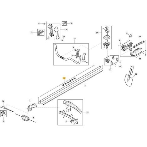 ASSIEME TUBO TRASMISSIONE BC 900 D LI 48 ORIGINALE STIGA - 118811319/0