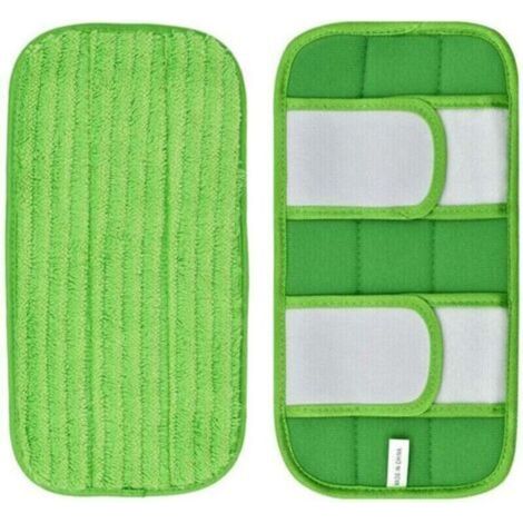 2 Pack Reusable Cleaning Pads, Washable Microfiber Refills, Compatible with Swiffer Sweeper Mop, for Cleaning Hardwood Surfaces and Floors (Mop No. (1/4)