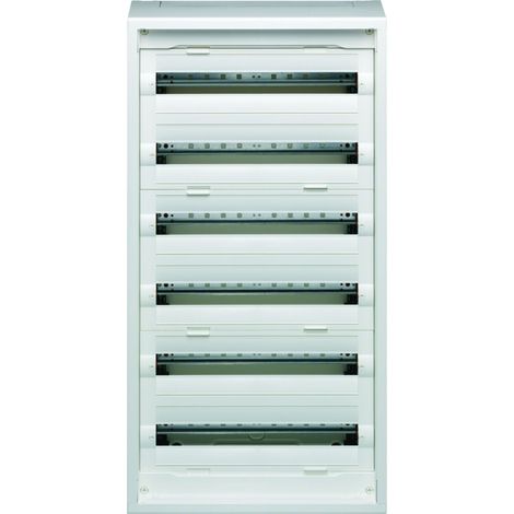 Hager – Coffret de distribution NewVegaD 1050x550x193mm – 6 rangées 144 modules – Structure robuste IK07 pour installations en saillie
