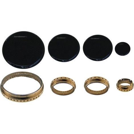 SPARTIFIAMMA SAMET PIATTINO SMALTATO + ANELLO CUCINA GAS 2 FORNELLI MEDI S 4716 (1/2)