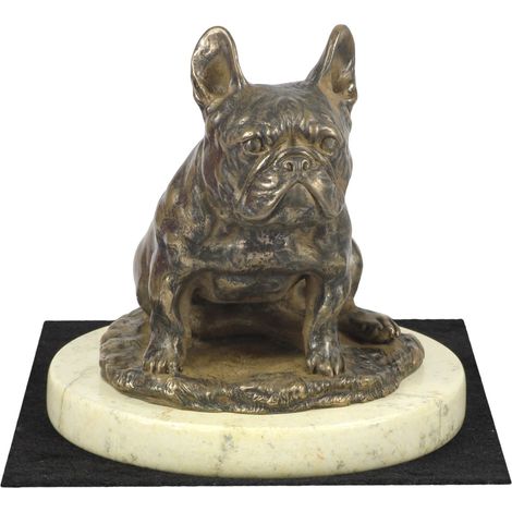 Bulldog francese II - statuetta di cane, figurina di sagoma di cane, trofeo per una mostra canina del marchio Art-Dog