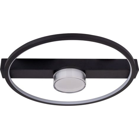 Plafonnier LED Dimmable par Interrupteur Métal Noir et Plastique 40 cm 3100 Lumens - PANGIVO (1/5)