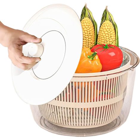 Fruit Washer,Panier Egouttoir Avec Couvercle Dispositif de (1/5)